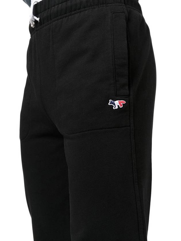 Men's Tricolor Fox Patch Track Pants Black - MAISON KITSUNE - BALAAN 7