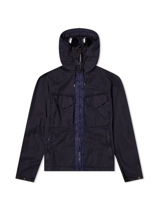 Goggles Hooded Jacket Navy - CP COMPANY - BALAAN 1