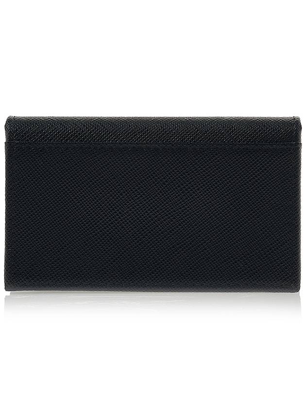 Saffiano Leather Card Holder Black - PRADA - BALAAN 4