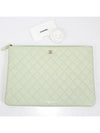 Classic Caviar Mint Clutch Large Champagne Gold A82552 - CHANEL - BALAAN 4