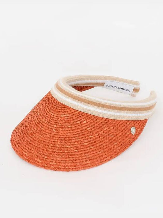 24SS HAT50265 SUNSET NOUGAT STRIPE sun cap - HELEN KAMINSKI - BALAAN 1