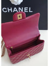 Classic Top Handle New Mini Burgundy Gold Plated New Mini Top Handle Top Handle AS2431 - CHANEL - BALAAN 8