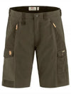 Men's Abisko Shorts Dark Olive - FJALL RAVEN - BALAAN 2