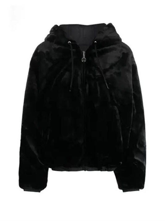 Women's Reversible Quilted Eaton Fur Jacket Black - MOOSE KNUCKLES - BALAAN 2