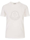 Crystal Logo T Shirt White 8C000 17 829FB 033 - MONCLER - BALAAN 1