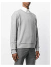 Center Back Stripe Crewneck Sweatshirt Light Grey - THOM BROWNE - BALAAN 4