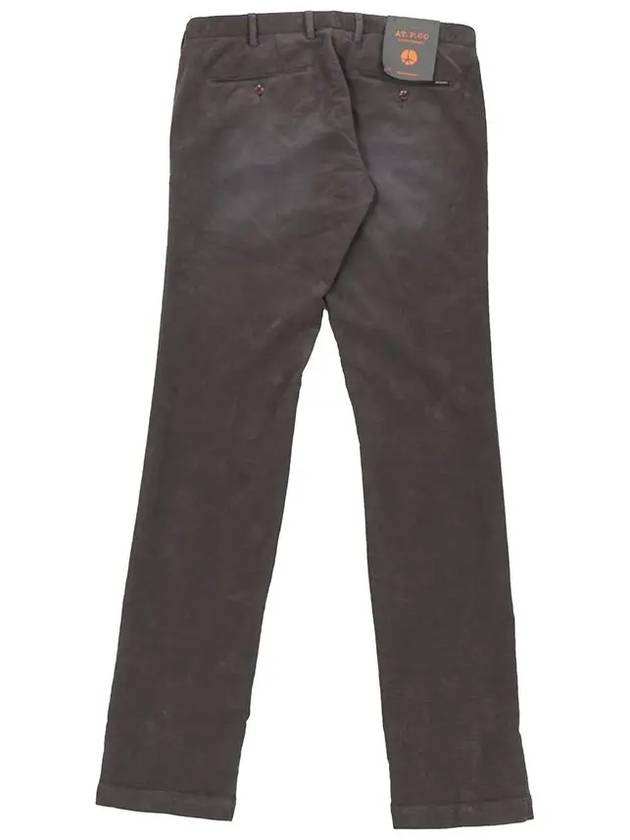 Men's regular fit charcoal button buckle cotton pants men's pants PT178 - IKALOOOK - BALAAN 5