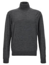 Fine Wool Pullover Turtleneck Gray - TOM FORD - BALAAN 1