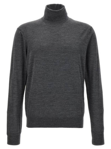 Fine Wool Pullover Turtleneck Grey - TOM FORD - BALAAN 1