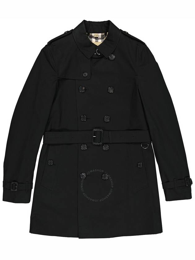 Burberry Men's The Chelsea Mid-length Black Trench Coat, Brand Size 54 (US Size 44) - BURBERRY - BALAAN 1