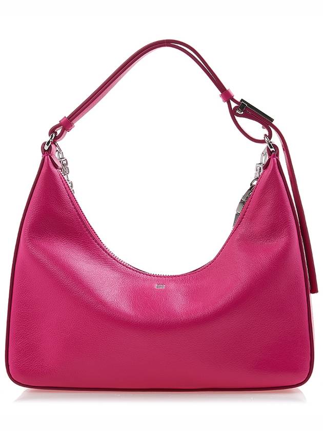 Moon Cut-out Leather Shoulder Bag Pink - GIVENCHY - BALAAN 4