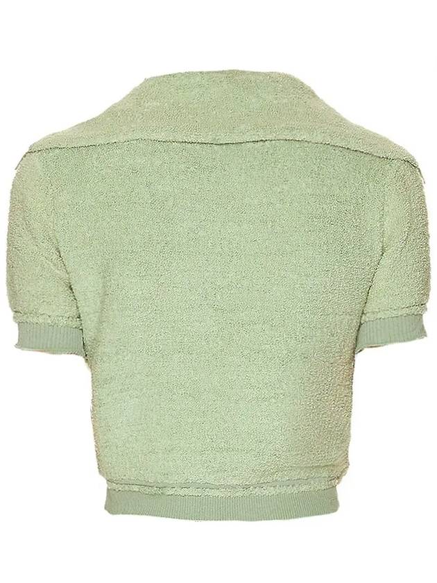 Le Campana Cropped Cardigan Light Green - JACQUEMUS - BALAAN 4