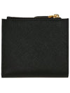 Moir? Saffiano Zipper Bicycle Wallet Black - PRADA - BALAAN.