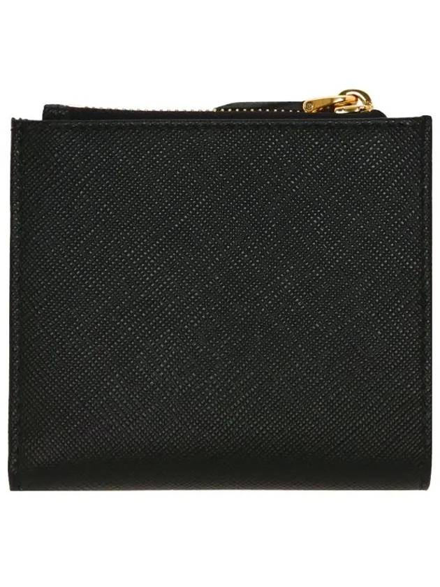 Moir? Saffiano Zipper Bicycle Wallet Black - PRADA - BALAAN.