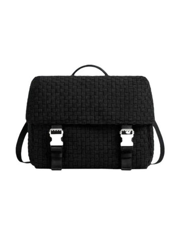 Postino Intrecciato Cross Bag Black - BOTTEGA VENETA - BALAAN 1