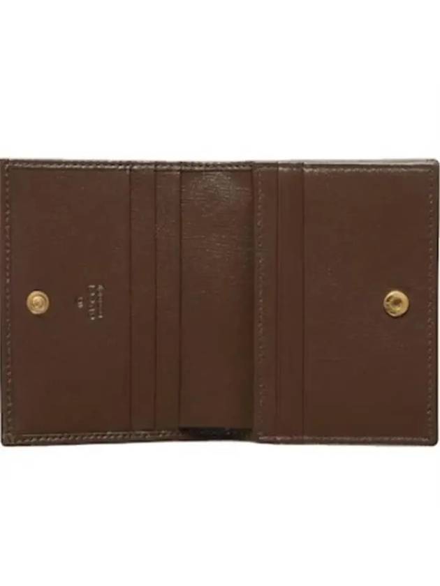 Horsebit 1955 Bifold Card Wallet Brown - GUCCI - BALAAN 6