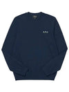 Embroidered Logo Knit Top Navy - A.P.C. - BALAAN 2