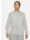 Dri Fit Full Zip Training Zip Up Hoodie Grey - NIKE - BALAAN 2