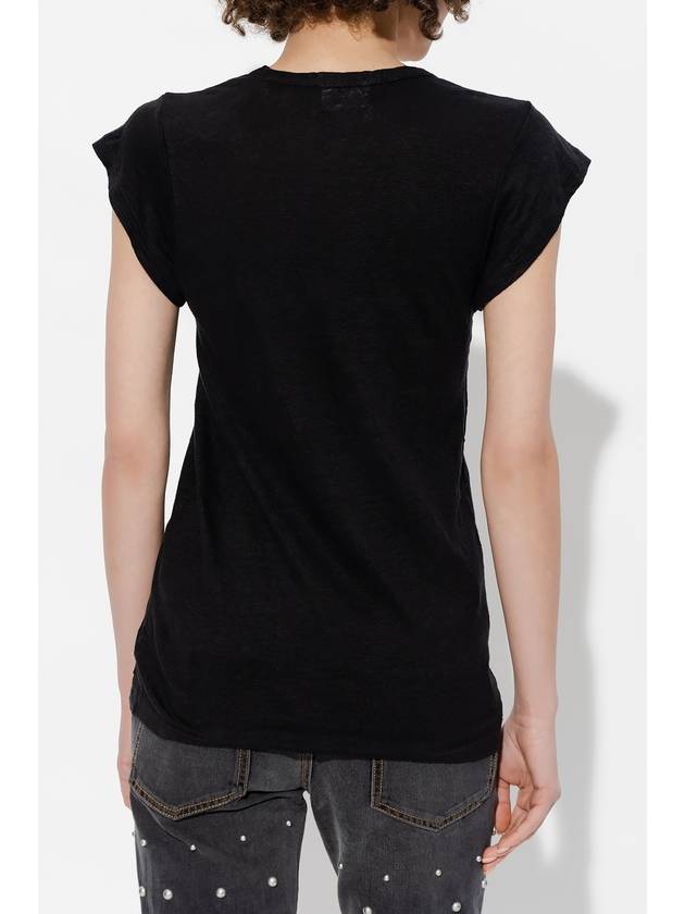 Marant Etoile ‘Zankou’ T-shirt, Women's, Black - ISABEL MARANT - BALAAN 4