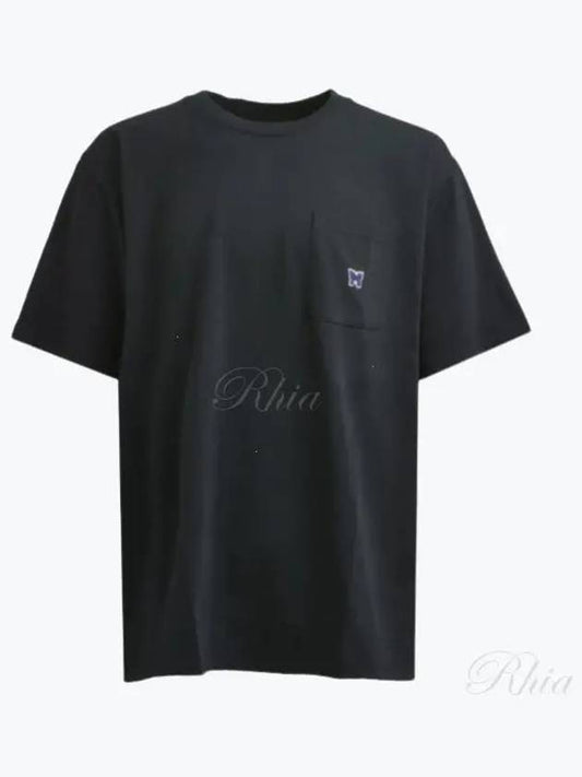 Crew Neck Poly Jersey Short Sleeve T-Shirt Black - NEEDLES - BALAAN 2