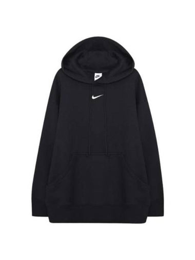 NSW Phoenix Fleece Oversized Pullover Hoodie Black - NIKE - BALAAN 1