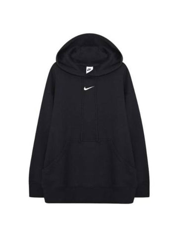 NSW Phoenix Fleece Oversized Pullover Hoodie Black - NIKE - BALAAN 1