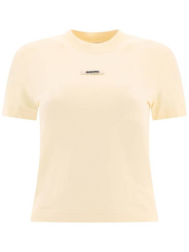 Le Gros Grain Short Sleeve T-Shirt Light Beige - JACQUEMUS - BALAAN 2