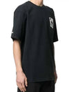 Logo Short Sleeve T-Shirt Black - HERON PRESTON - BALAAN 7