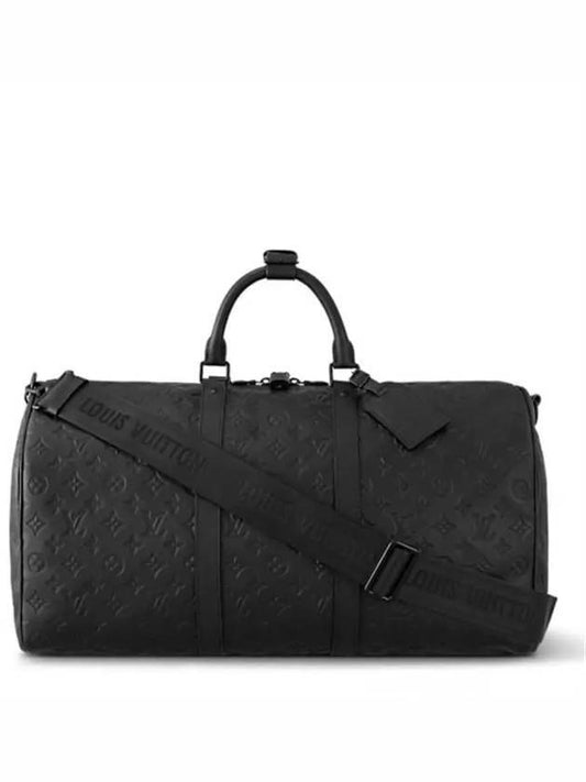 Louis Vuitton Keepall Bandouliere 50 Black Duffel Bag - LOUIS VUITTON - BALAAN 1