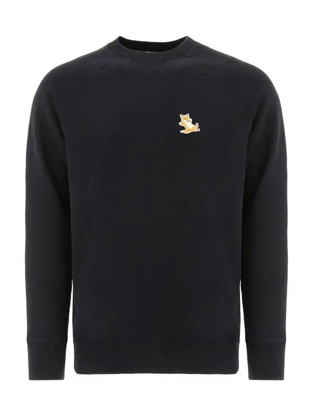 Chillax Fox Patch Classic Sweatshirt Black - MAISON KITSUNE - BALAAN 3