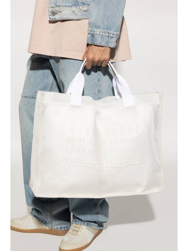 Maison Margiela Bag Cabas Large In Shopper Style, Unisex, White - MAISON MARGIELA - BALAAN 3