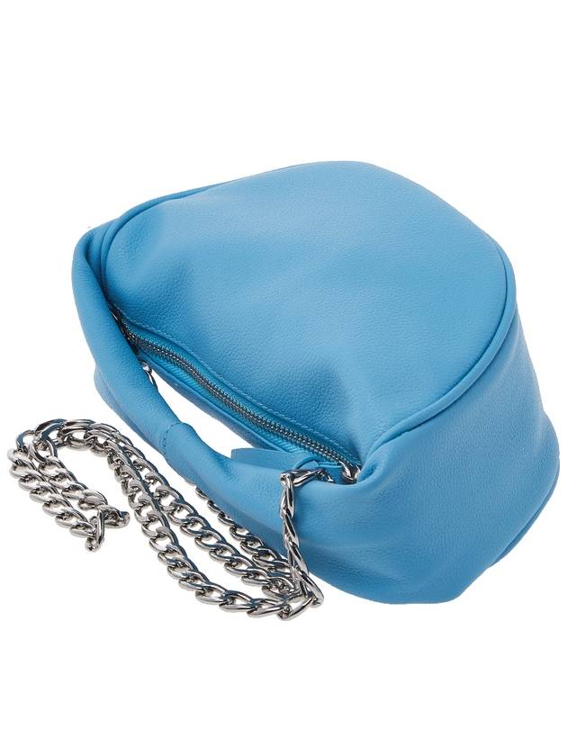 Baby Kush Small Grain Shoulder Bag Blue - BY FAR - BALAAN 5