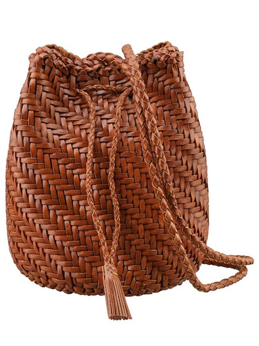 Pom Pom Double Jump Bucket Bag Tan - DRAGON DIFFUSION - BALAAN 2