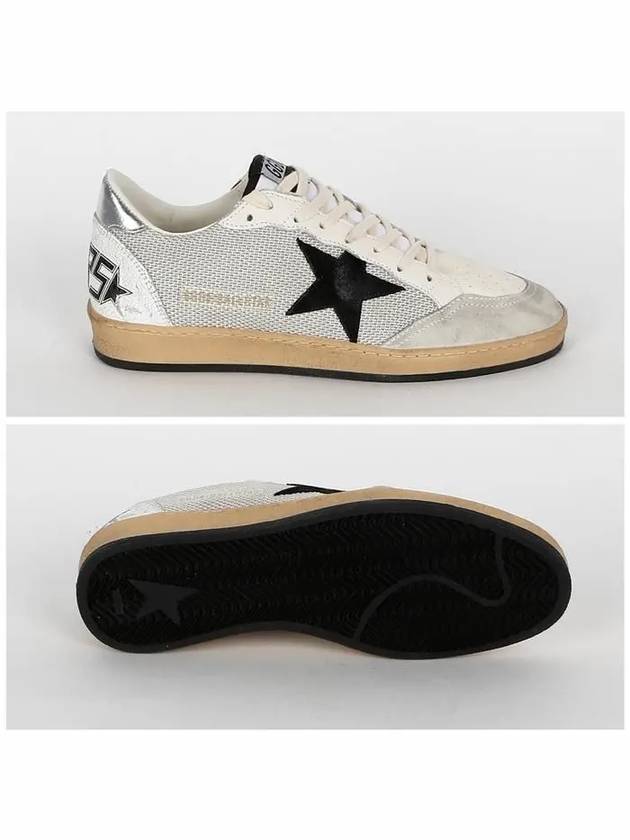 Ball Star Suede Star Laminate Low Top Sneakers Grey - GOLDEN GOOSE - BALAAN 4