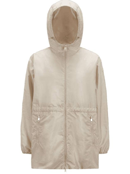 Women's Wete Hooded Jacket Beige - MONCLER - BALAAN 1