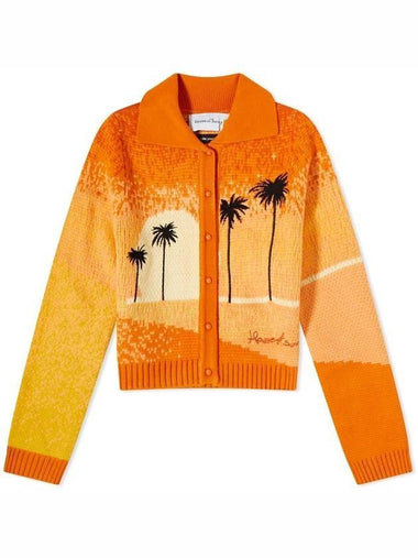 Women's Golden Hour Tripper Cardigan Orange - HOUSE OF SUNNY - BALAAN 1