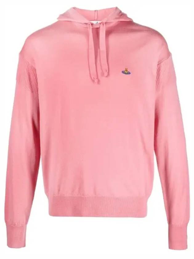 Embroidered Logo Virgin Wool Hoodie Pink - VIVIENNE WESTWOOD - BALAAN 2