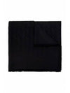 FF Organic Silk Wool Muffler Black - FENDI - BALAAN 2