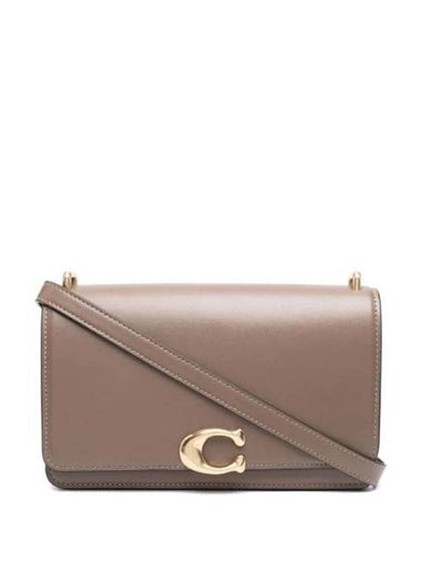 logo-embellished leather shoulder bag - COACH - BALAAN 1