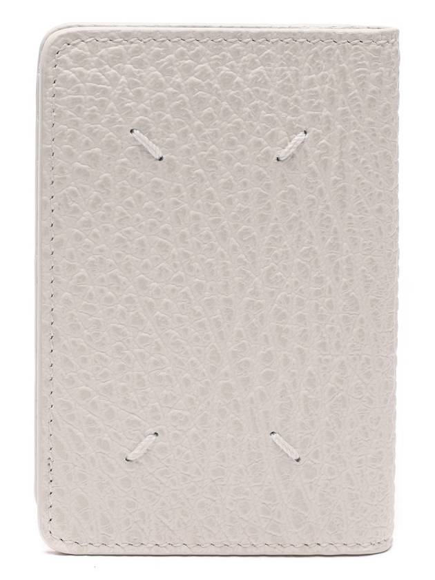 Bovine Leather Card Wallet White - MAISON MARGIELA - BALAAN 5