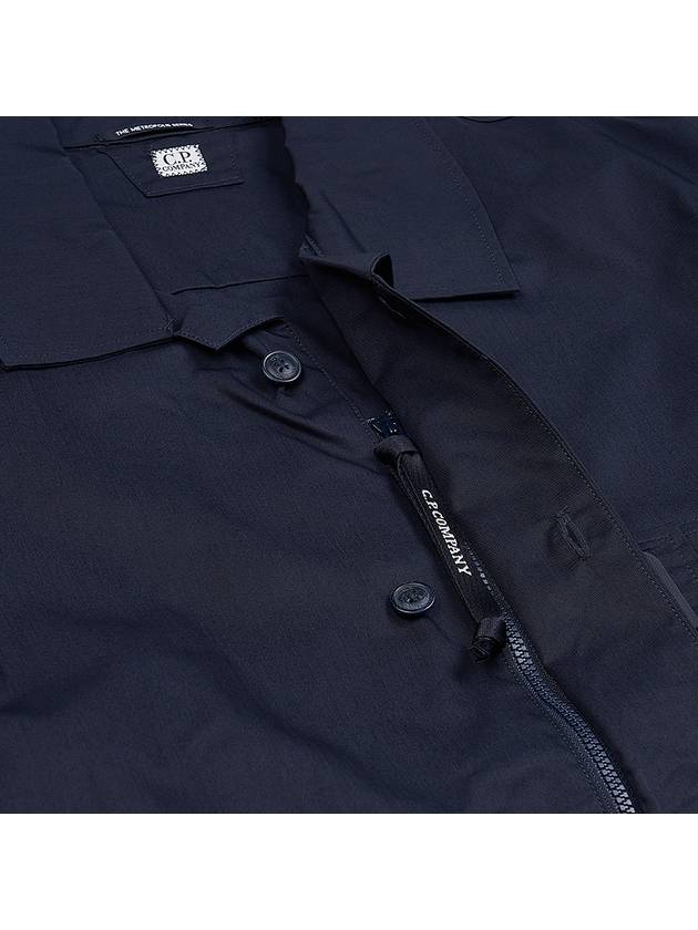 Metropolis Long Sleeve Shirt Navy - CP COMPANY - BALAAN 11