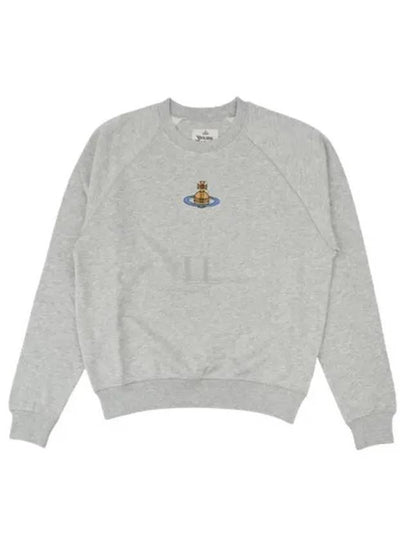 Embroidered Logo Cotton Sweatshirt Grey - VIVIENNE WESTWOOD - BALAAN 2