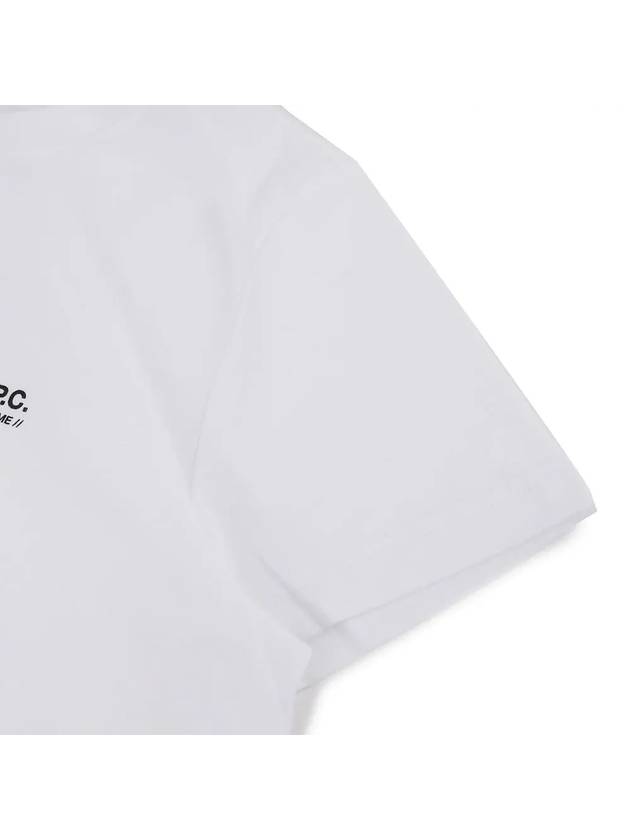 Item Logo Crew Neck Short Sleeve T-Shirt White - A.P.C. - BALAAN 6