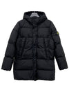 Kids Wappen Patch Down Long Padding Black - STONE ISLAND - BALAAN 2