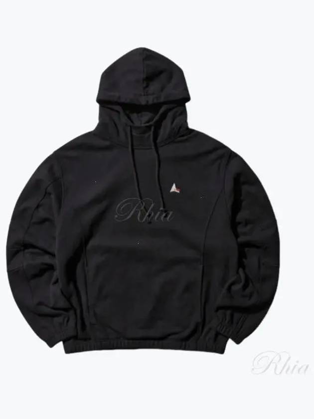 Logo embroidered cotton hoodie RBMW0333FA239 BLK0001 - ROA - BALAAN 1