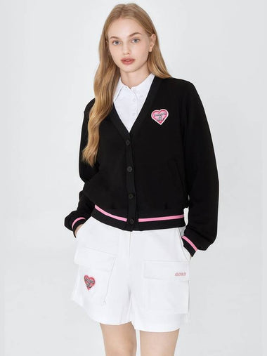 Falling in golf stretch cardigan black - GOXO - BALAAN 1