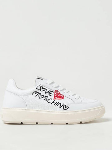 Sneakers Bold 40 Love Moschino in pelle a grana - MOSCHINO - BALAAN 1