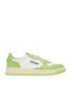 Women's Medalist Bi-Color Low-Top Sneakers Green - AUTRY - BALAAN 2