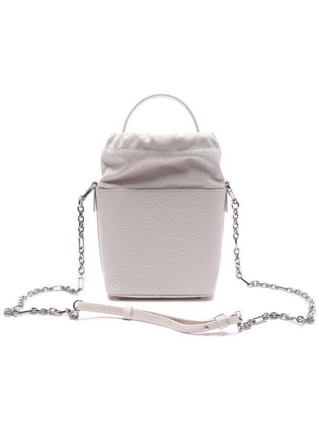 5AC Number Logo Texture Leather Bucket Bag Grey - MAISON MARGIELA - BALAAN 5