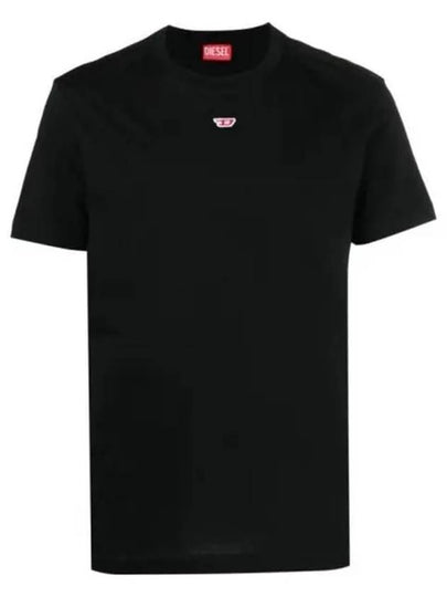 Men's T Diego D Patch Short Sleeve T-Shirt Black - DIESEL - BALAAN 2